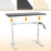 Duronic TM00WE Telaio per scrivania - Altezza regolabile 71 - 116 cm manuale - Postazione di lavoro ergonomica- 2 Livelli - Robusta e personalizzabile – Bianco