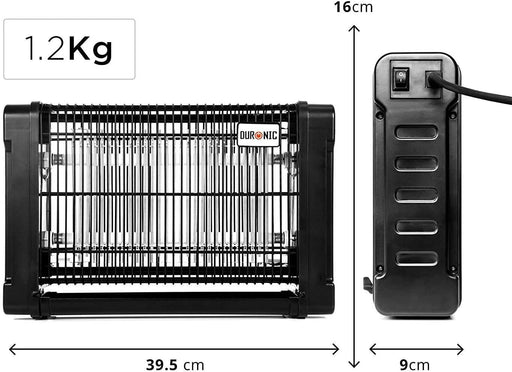 Duronic FK8412 Zanzariera elettrica per interni 12W - lanterna fulmina insetti volanti - lampada luce ultravioletta ammazza zanzare mosche vespe falene