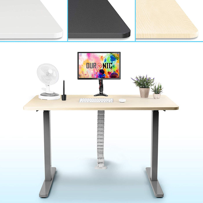Duronic TT127NL Piano scrivania – Ripiano scrivania 120 cm x 70 cm -  Compatibile con telai da scrivania Duronic – Piano di lavoro per ufficio