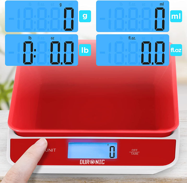Bilancia da cucina digitale di precisione per alimenti 5 kg 2l Rainbow