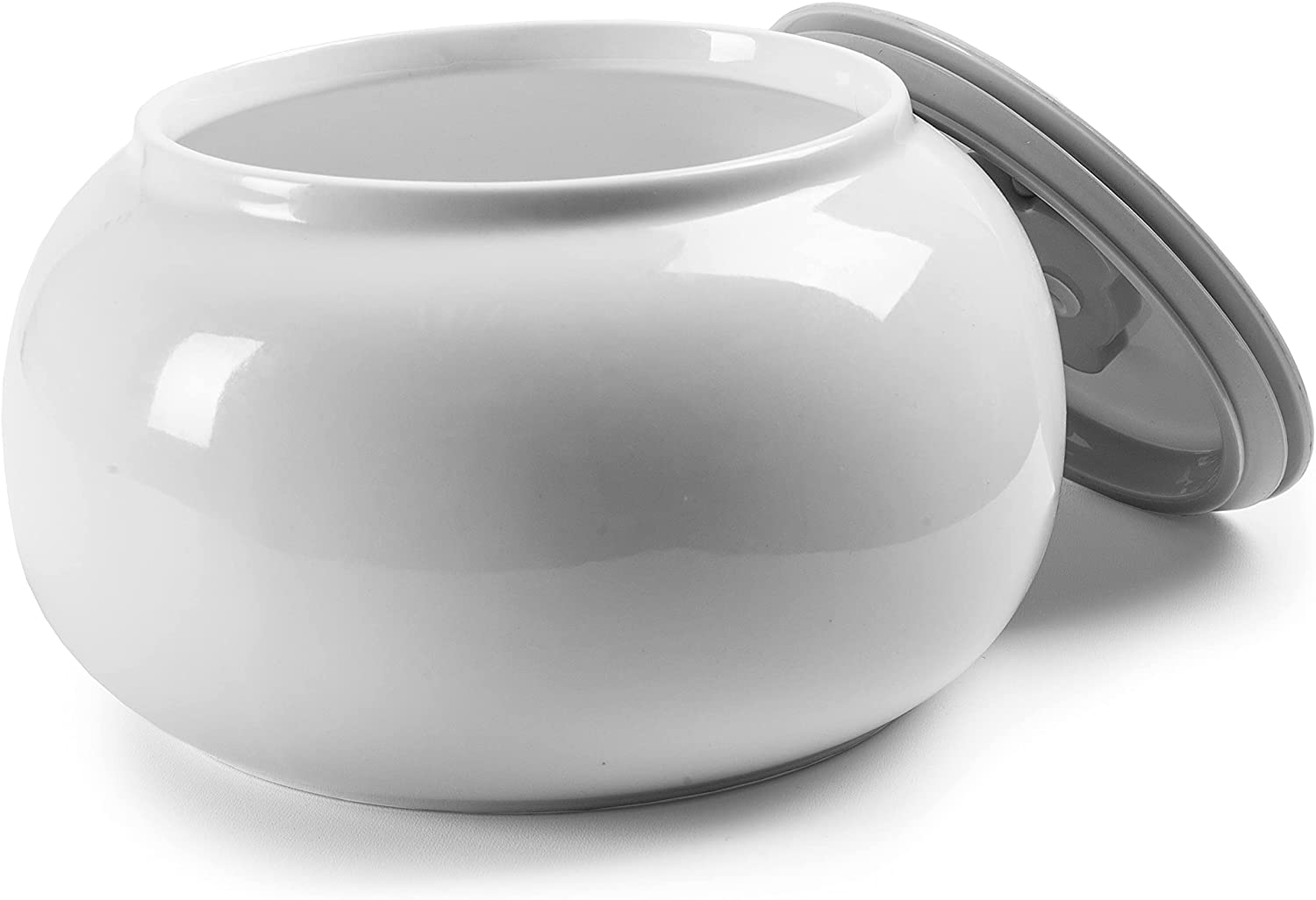 Duronic P1YM1 Vaso di ricambio per Yogurtiera  1 vasetto in ceramica  Compatibile con le yogurtiere Duronic YM1 e YM2  Ciotola da 1,5 litri con coperchio