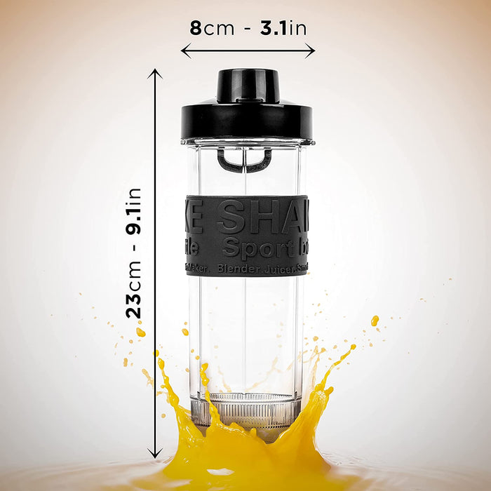 Duronic BB5 Borraccia 570 ml | Bottiglia per frullatore senza BPA | Compatibile con mixer Duronic BL510 e BL520 | Ideale per smoothie, campeggio, palestra, escursioni