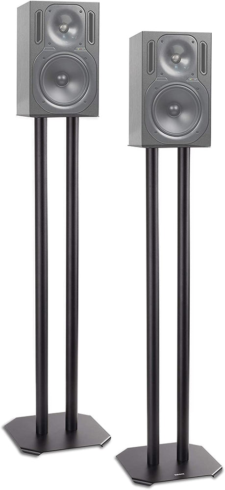 Duronic SPS1022 /80 Supporti per casse acustiche - Altoparlanti da terra - 80 cm di altezza - Riempimento con sabbia - Supporto antivibrazione - Ideale per impianti Hi-Fi / Stereo / Home Cinema 5.1