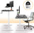 Duronic TM00WE Telaio per scrivania - Altezza regolabile 71 - 116 cm manuale - Postazione di lavoro ergonomica- 2 Livelli - Robusta e personalizzabile – Bianco