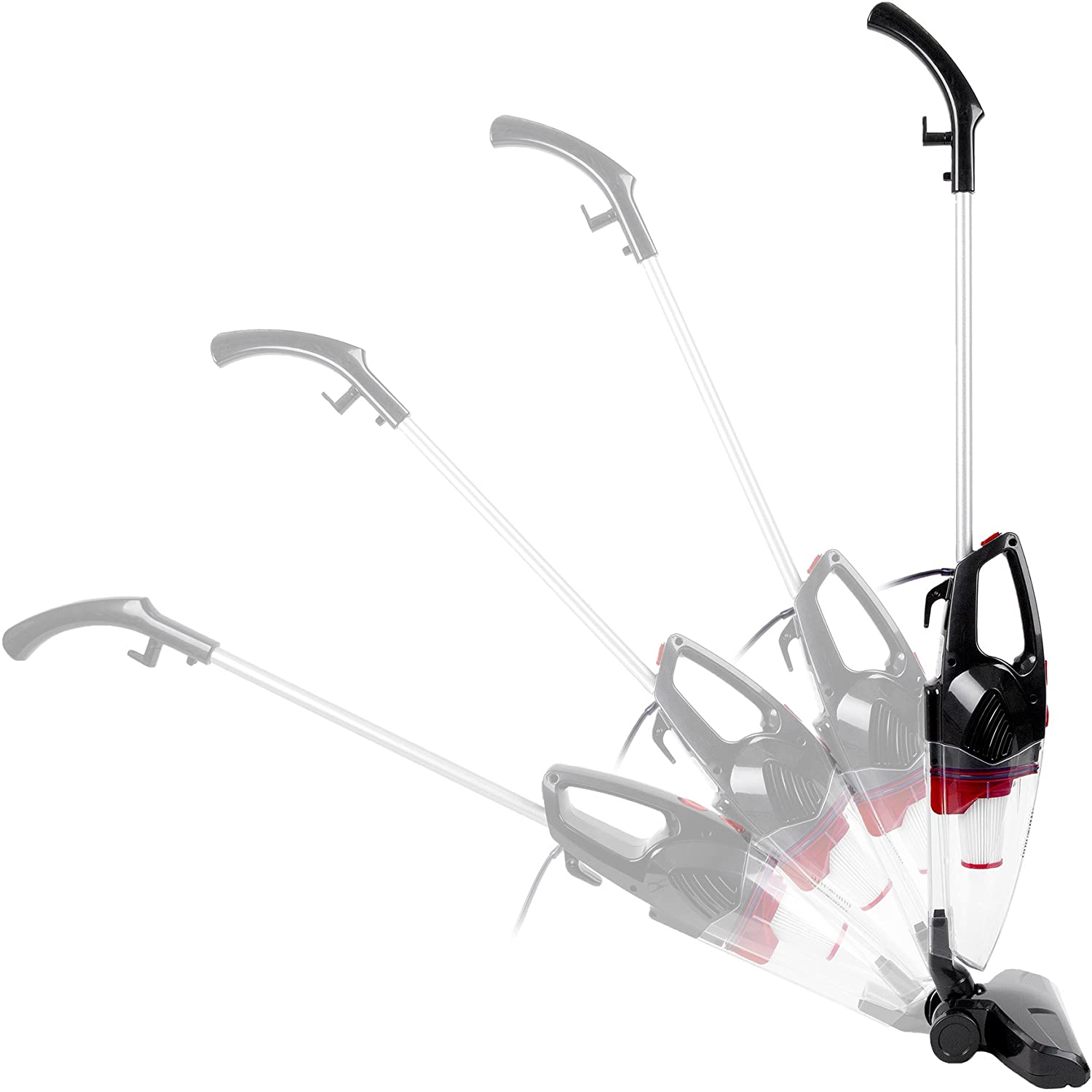 Duronic VC8 BK Scopa Elettrica 800W – Aspirapolvere e aspirabriciole senza sacco con filtro HEPA – Accessori inclusi – Ideale per ufficio e casa