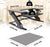 Duronic DM05D21 BK Postazione Lavoro – Altezza regolabile 13-49cm - Ampia Piattaforma 90-52cm - Portata 13kg – Scrivania ergonomica per Lavorare in Piedi con Supporto per Tastiera