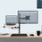 Duronic DM25L1X1 Supporto monitor da scrivania con morsetto e piattaforma per PC portatile – Braccio porta monitor Inclinabile ed orientabile - Compatibilità universale con schermi TV VESA 100*100