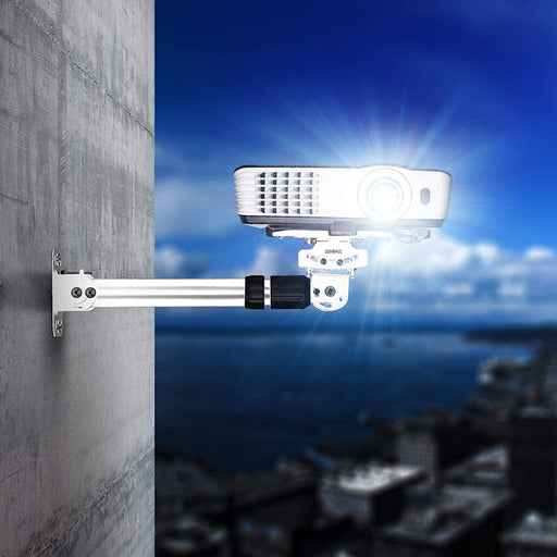 Duronic PB06XL Supporto universale per proiettore 13.6kg estendibile da 450mm a 700mm montaggio parete / muro / soffitto staffa videoproiettore per casa ufficio sale riunioni