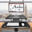 Duronic DM05D13 Postazione da lavoro per computer con ampia piattaforma 64 cm scrivania ufficio per pc monitor tastiera – altezza regolabile da 12 a 40 cm – fissaggio a morsetto