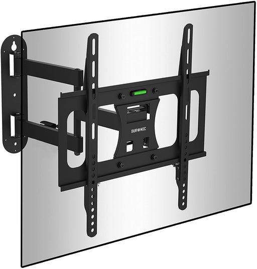 Duronic TVB109S Supporto TV da parete regolabile e articolato per schermi LED LCD curvi monitor 23” – 37” portata 45kg – ultra sottile compatibile con vesa 400 x 400 mm