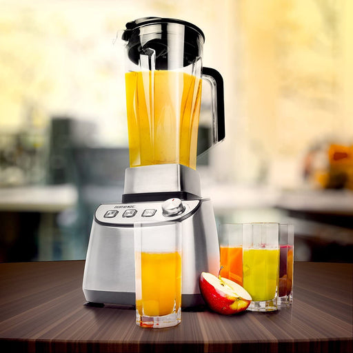 Duronic BL1510 Frullatore elettrico 1500W con caraffa in tritan 2L e 6 lame | 3 Funzioni e velocità variabile | Blender con funzione tritaghiaccio | Mixer potente per Smoothie Frullati Granite