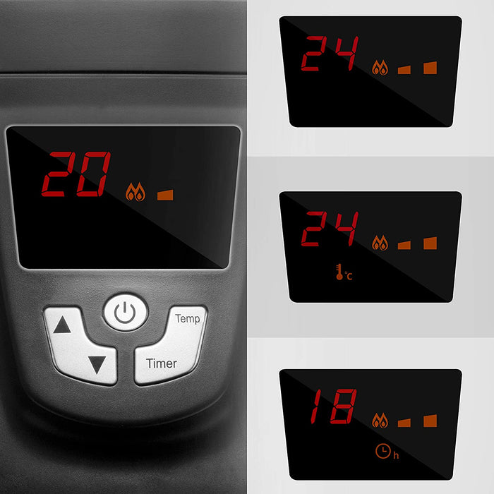 Riscaldatore, termoconvettori elettrici per la casa a Basso consumo  energetico - Radiatore Senza Olio con Timer/termostato - 3 impostazioni di  Calore - Protezione da surriscaldamento/antigelo-2500 W : : Casa e  cucina