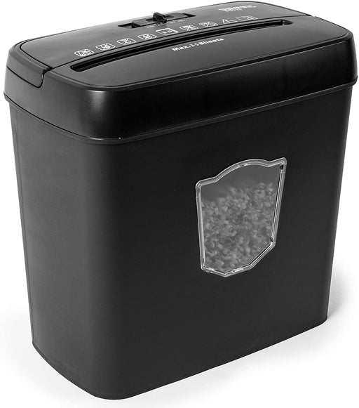 Duronic PS712 Distruggidocumenti elettrico 200W - 5x A4 Taglio incrociato - Capacità 12L - Cestino rimovibile - Protezzione surriscaldamento - Conforme RGPD - Per casa o ufficio
