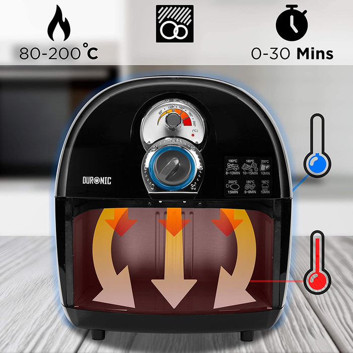 friggitrice ad aria calda a vapore senza olio elettrica con timer