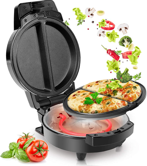 Duronic OM60 Piastra per Omlette | Piastra elettrica per frittate 600W | Superficie antiaderente e facile da pulire | Ideale per Frittate, Panzerotti, Nachos e tutte le pietanze dolci o salate