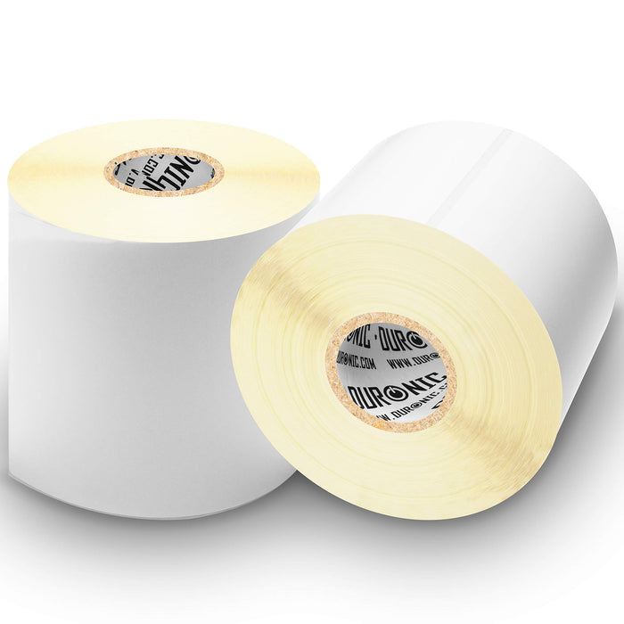 Duronic LL4X6 /1 Etichette adesive per stampante termica – 1 rotolo – 500 etichette 102 x 152 mm / 6” x 4” – adatto per stampanti zebra toshiba citizen – compatibile con tutti i tipi di corrieri