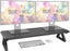 Duronic DM06-2 supporto monitor scrivania supporto da tavolo per monitor schermo laptop altezza 15cm piattaforma 81x30 cm portata 10kg
