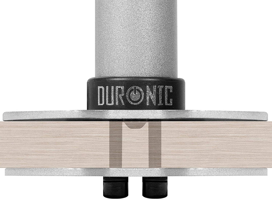 Duronic DM-GR-01 SR Grommet argento per supporti monitor modello DM351X3 SR e DM352 SR – Attraverso fori sulla scrivania – Alternativa al morsetto