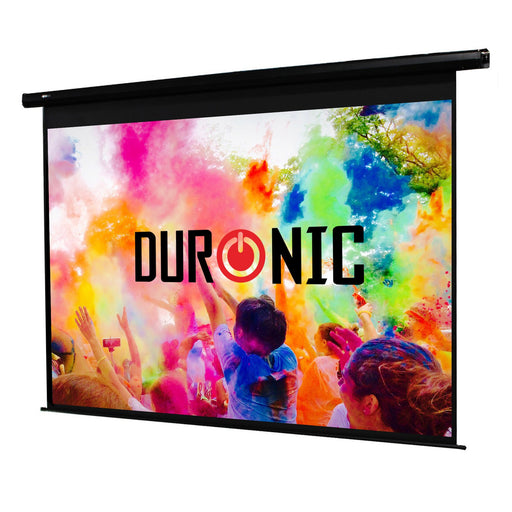 Duronic EPS70 /43 Schermo di proiezione 70” formato 4:3 / 142 X 107 cm telo proiettore motorizzata a sviluppo elettrico Fissaggio a muro o a soffitto Full HD 3D 4K - Home cinema home theater ufficio