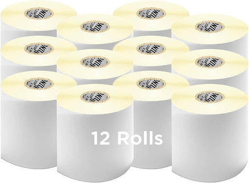 Duronic LL4X6 /12 Etichette adesive per stampante termica  12 rotoli  500 etichette 102 x 152 mm / 6 x 4  adatto per stampanti zebra toshiba citizen  compatibile con tutti i tipi di corrieri