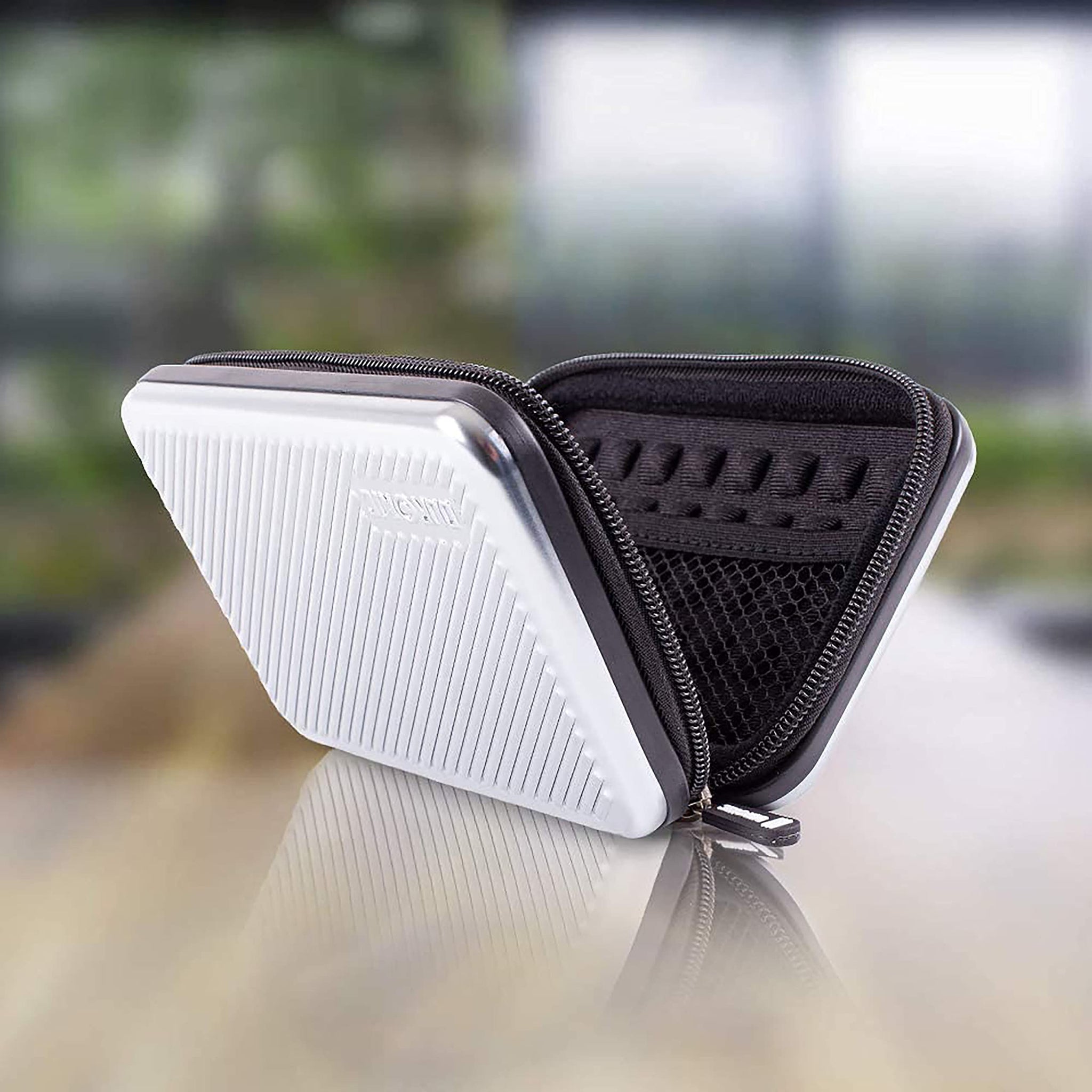 Duronic HDC3 SR Custodia rigida protettiva per disco rigido GPS carica batteria portatile | Borsa per dischi rigidi esterni 11 x 16 cm | Argento | Alluminio antiurto | Leggero e Compatto