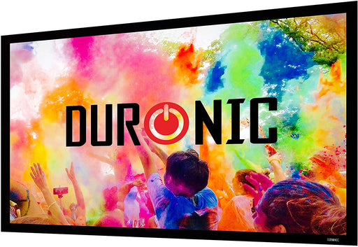 Duronic FFPS133 / 169 Schermo di proiezione a cornice rigida da 133” formato 16:9 - Guadagno +1 montaggio a parete – Immagine ad alta definizione HD – Ideale per home theater, aula, ufficio