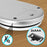 Duronic KS5000 SR/SS Bilancia da cucina digitale | Portata da 1g a 5kg | Ciotola in acciaio INOX 2,5L | Grande display retroilluminato | Funzione Tara | Bilancia ad alta precisione argento