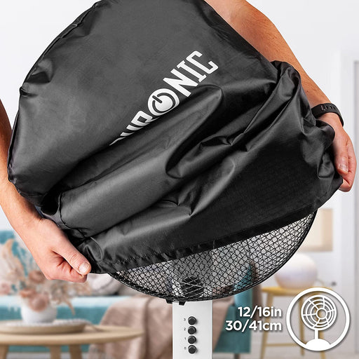 Duronic FN12/16 Copertura per ventilatore antipolvere | Compatibile con ventilatori fino a 40cm di diametro | Ideale per ventole da parete e piantana | Facile da pulire e protegge il ventilatore