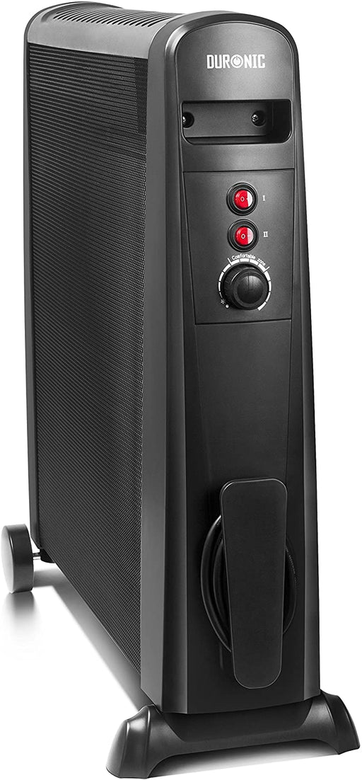 Duronic HV101 Stufa elettrica con pannelli in mica 2500 W  Termoconvettore con termostato integrato  3 funzioni di riscaldamento - Riscaldatore Micatermico a basso consumo - Riscaldamento rapido