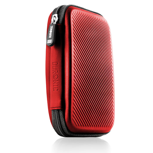 Duronic HDC2 RD Custodia per Hard Disk esterno | Compatibile con tutti i hard disk | Custodia portatile con scomparto per cavo renitente e leggero | Borsa protettiva antiurto | Rosso