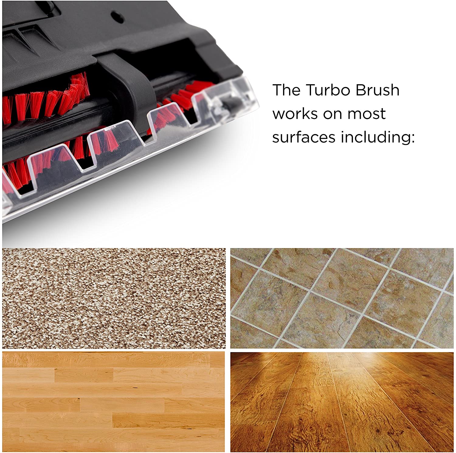 Duronic Turbo Brush VC8TB Spazzola extra per aspirapolvere Duronic VC8 - Spazzola per tappeti per ampliare e migliorare le prestazioni della scopa elettrica