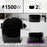 Duronic AF1 BK Potenza da 1500 W per una cottura rapida, uniforme ed efficiente.