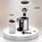 Duronic BG200 Macinacaffè Elettrico con Contenitore per Chicchi, Contenitore per Caffè Macinato, Misurino e Spazzola per la Pulizia.