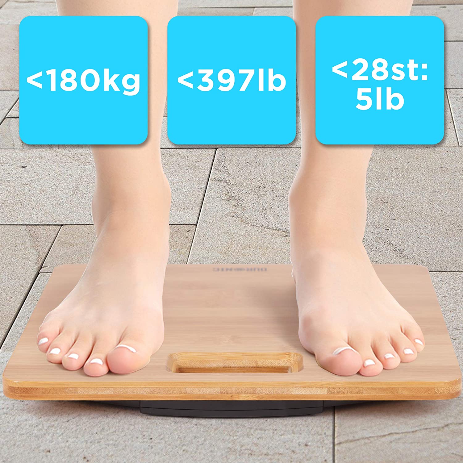 Duronic BS503 Bilancia pesapersone con capacità massima di 180 kg e sensori ad alta precisione.