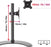 Duronic DM15D1 Supporto monitor con misure specifiche e dimensioni dettagliate.