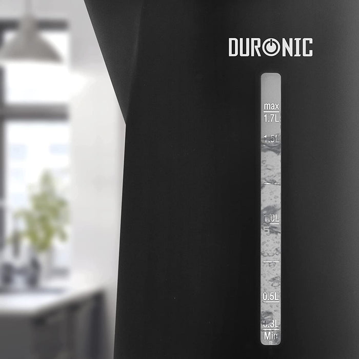 Duronic EK17 BK Bollitore Elettrico da 1,7L per preparare facilmente acqua calda per tutta la famiglia.
