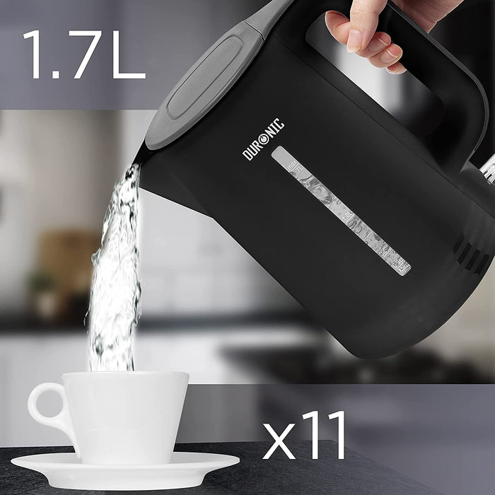 Duronic EK17 BK Bollitore Elettrico da 1,7L per un utilizzo pratico e quotidiano in cucina.