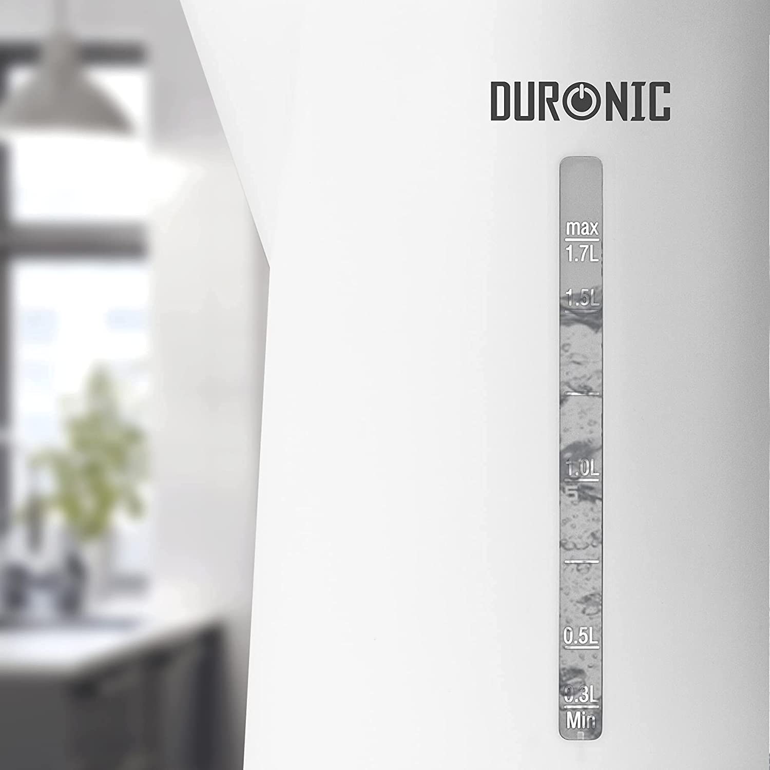 Duronic EK17 WE Bollitore Elettrico con capacità di 1,7L per preparare diverse bevande calde