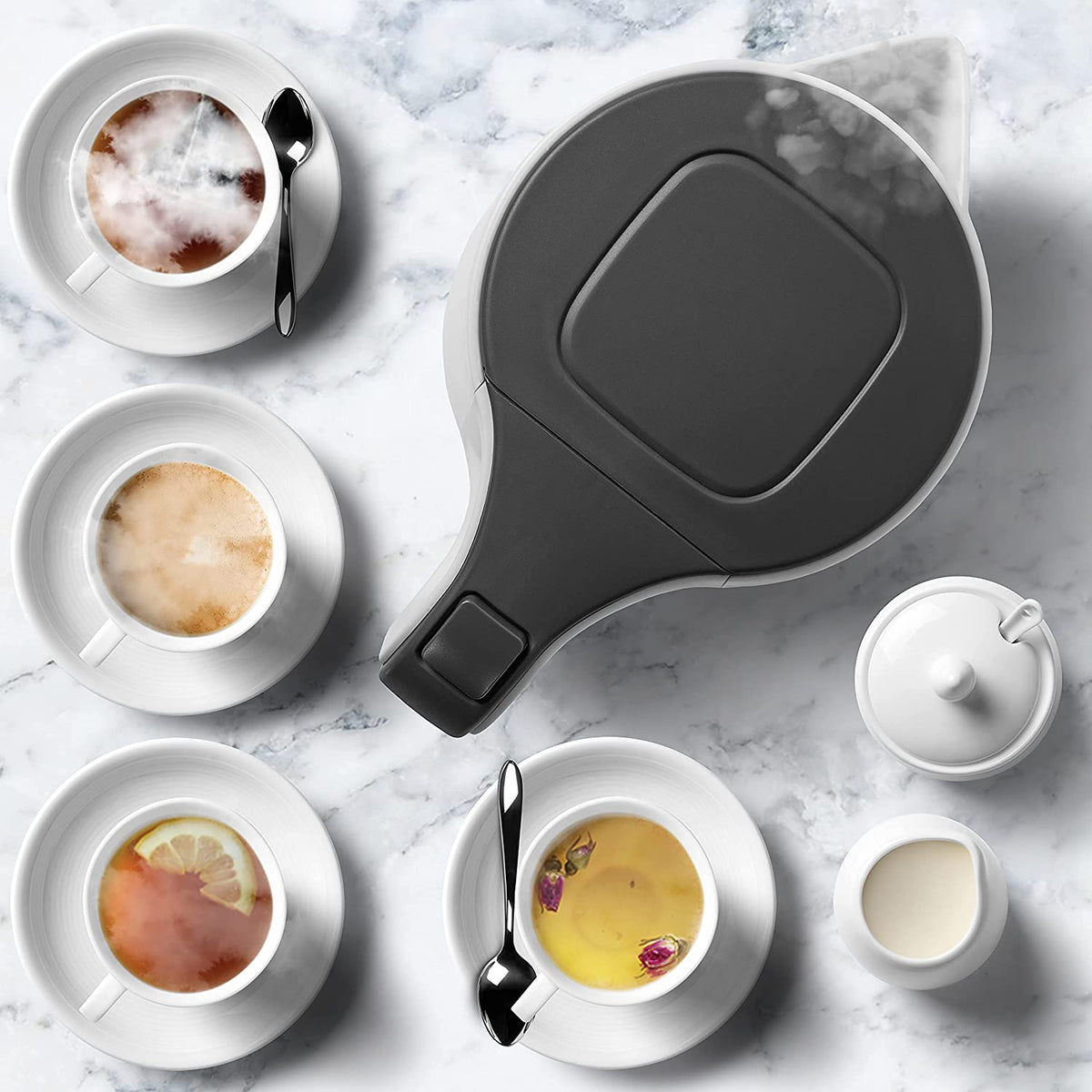 Duronic EK17 WE Bollitore Elettrico per preparare tè, caffè e tisane