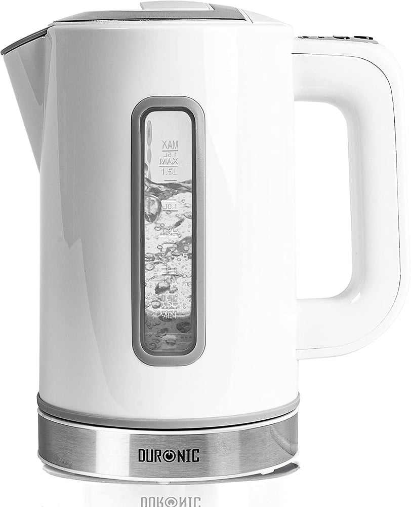 Duronic EK30 WE Bollitore Elettrico 3000W da 1,5L con temperatura regolabile