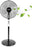 Duronic FN45 Ventilatore a piantana con 3 velocità, oscillazione e altezza regolabile.