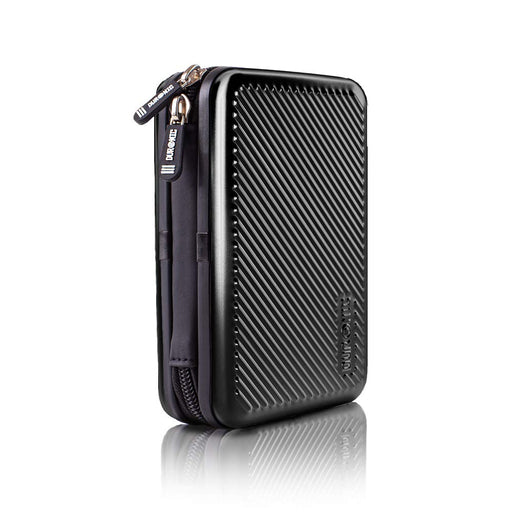 Duronic HDC3 Custodia rigida portatile per hard disk esterni e accessori con interno protettivo.