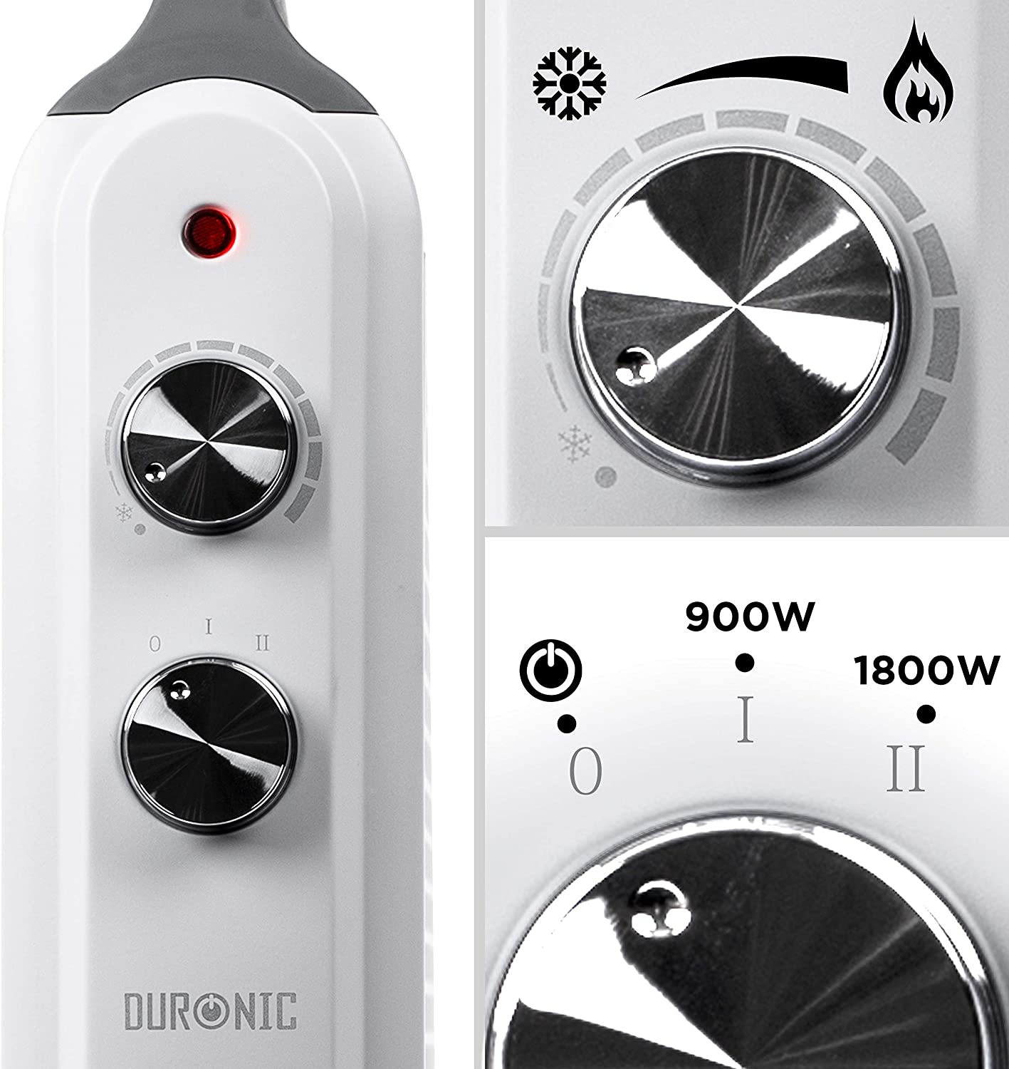 Duronic HV180 Termoventilatore con temperatura regolabile per un comfort personalizzato.