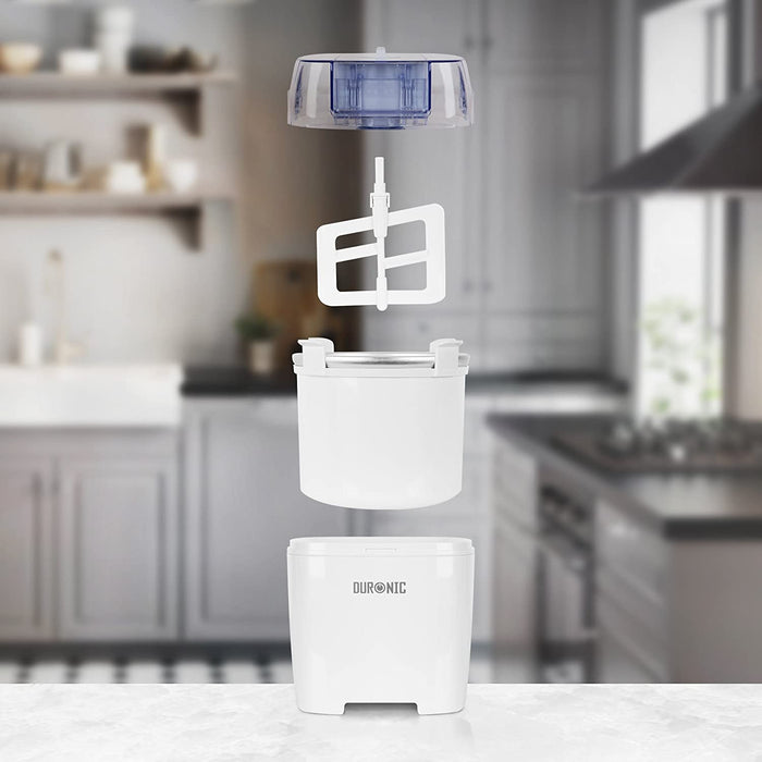 Duronic IM540 Componenti della gelatiera elettrica da 1,5 L facili da montare e utilizzare.