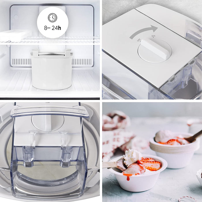 Duronic IM540 Temperature consigliate per la preparazione di gelati, sorbetti e dessert freddi.